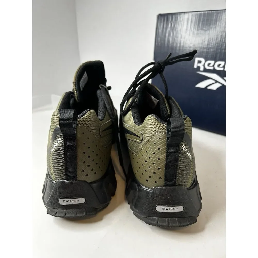 Reebok ZigWild Tr 6 Trail Green & Black Running Sneaker Shoe Men Ortholite Sz 10